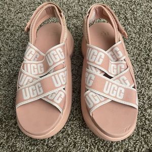 Women’s UGG LA Cloud Strapped Slides- Blush Pink